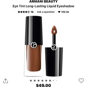 Armani beauty long lasting eye tint in wood